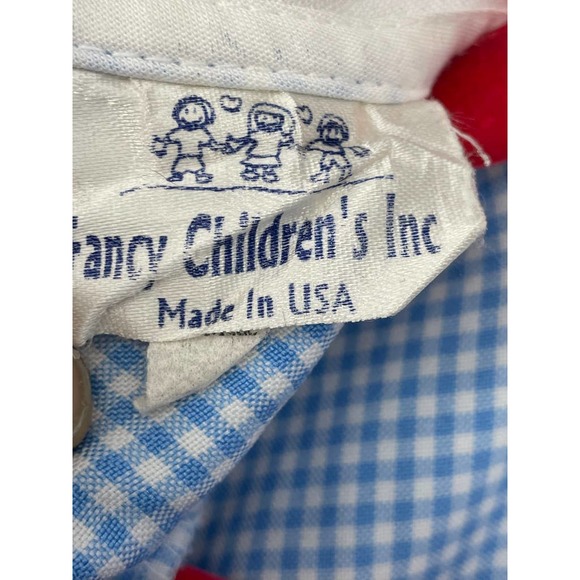 Fancy Children's Inc Baby Blue Gingham Layered Day Dress Size 2 - Picture 5 of 7